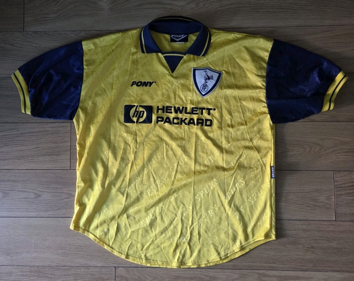 TOTTENHAM HOTSPUR *ORIGINAL* 1996 AWAY SHIRT PONY JERSEY SIZE XXL for sale on Ebay