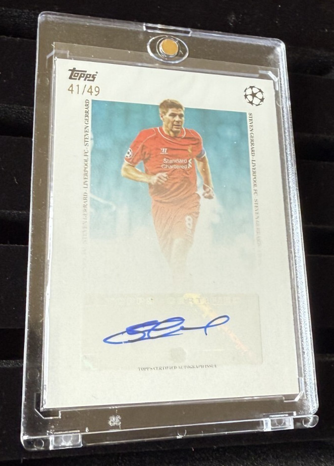 Topps Simplicidad 2024/25 Card Card - Steven Gerrard Auto /49 Liverpool FC for sale on Ebay