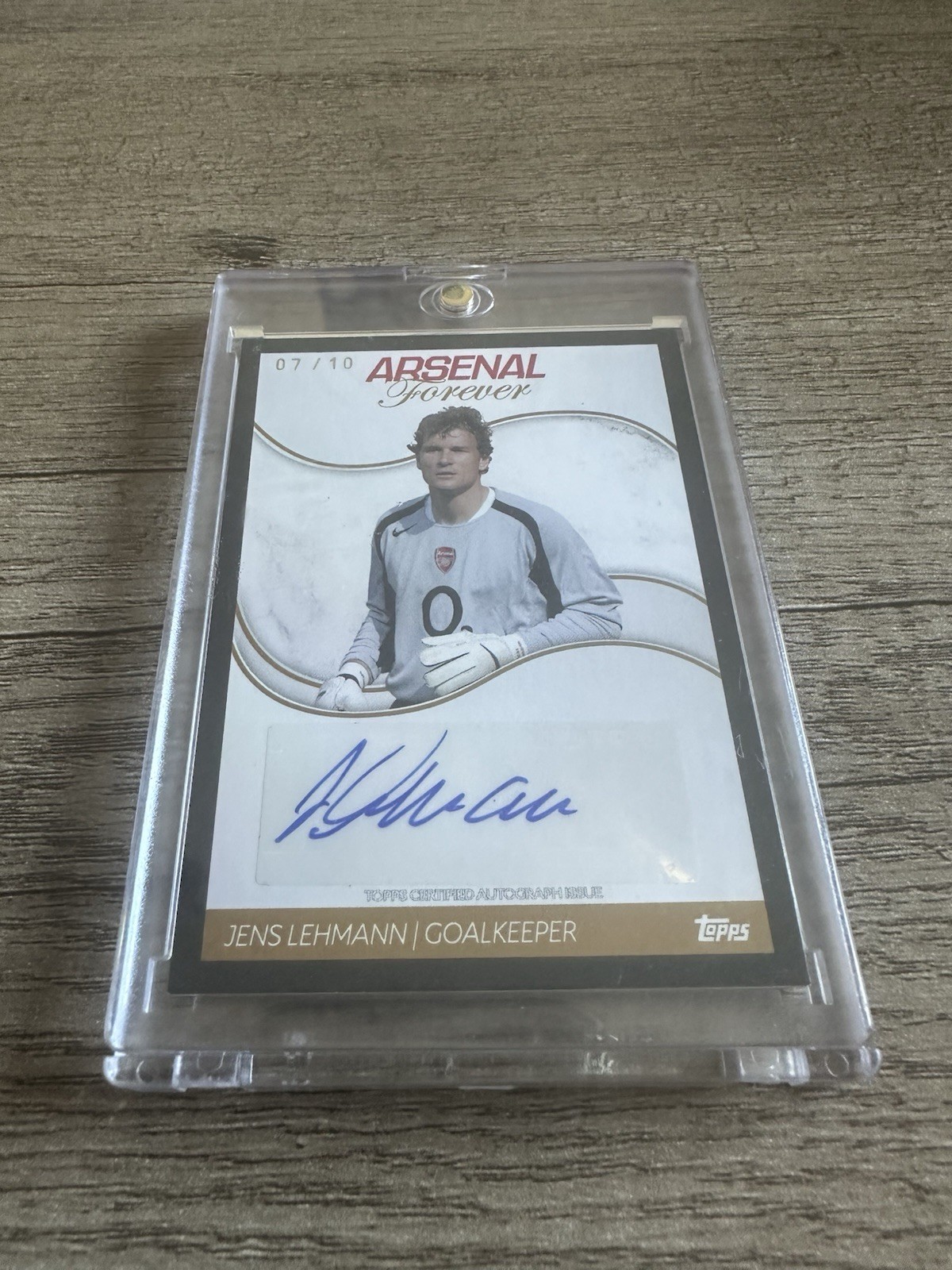 Jens Lehmann Auto /10 Topps Arsenal Forever for sale on Ebay