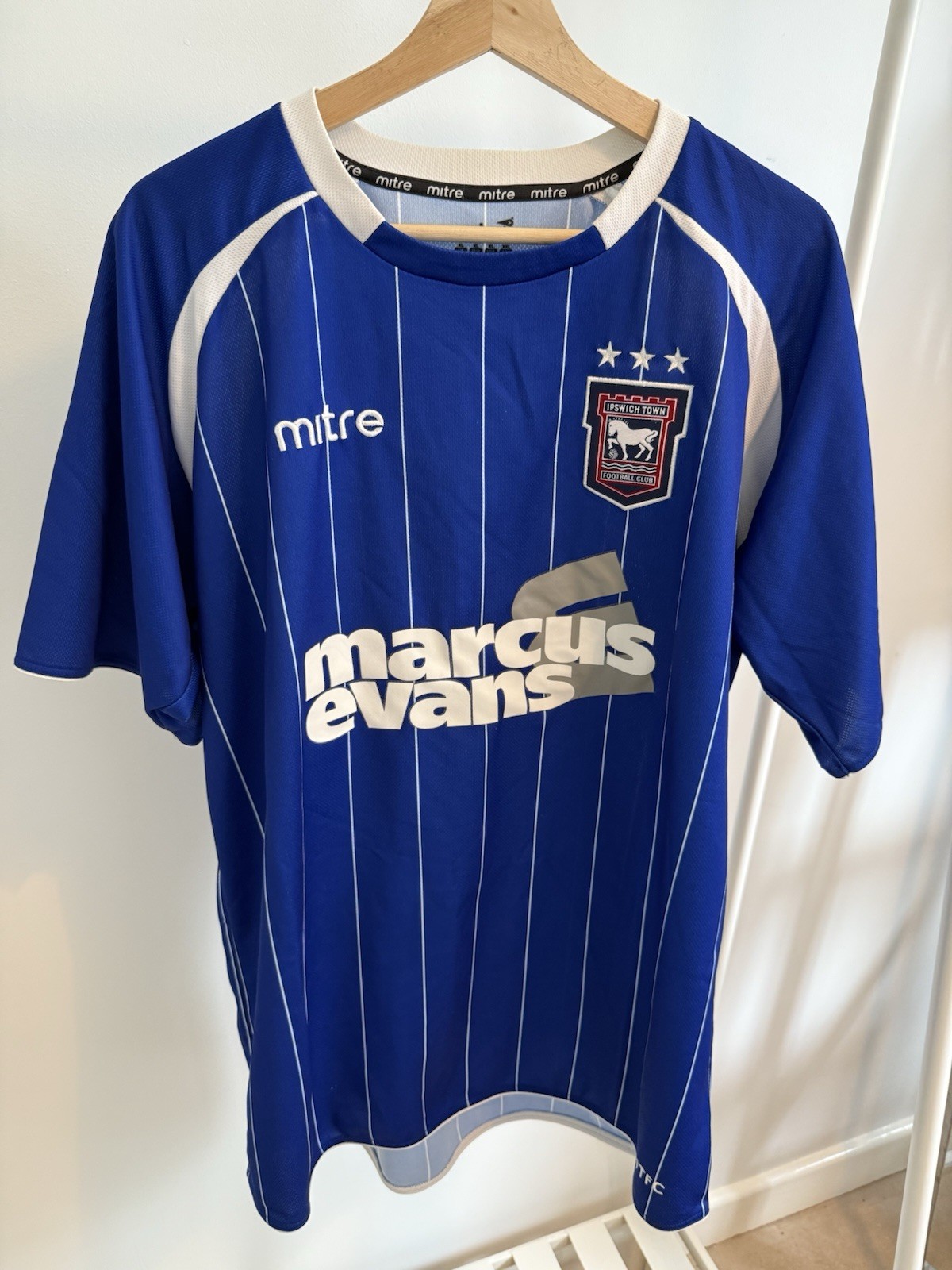 Ipswich Town Home Football Shirt 2011/12 Adults XL Mitre G107 for sale on Ebay