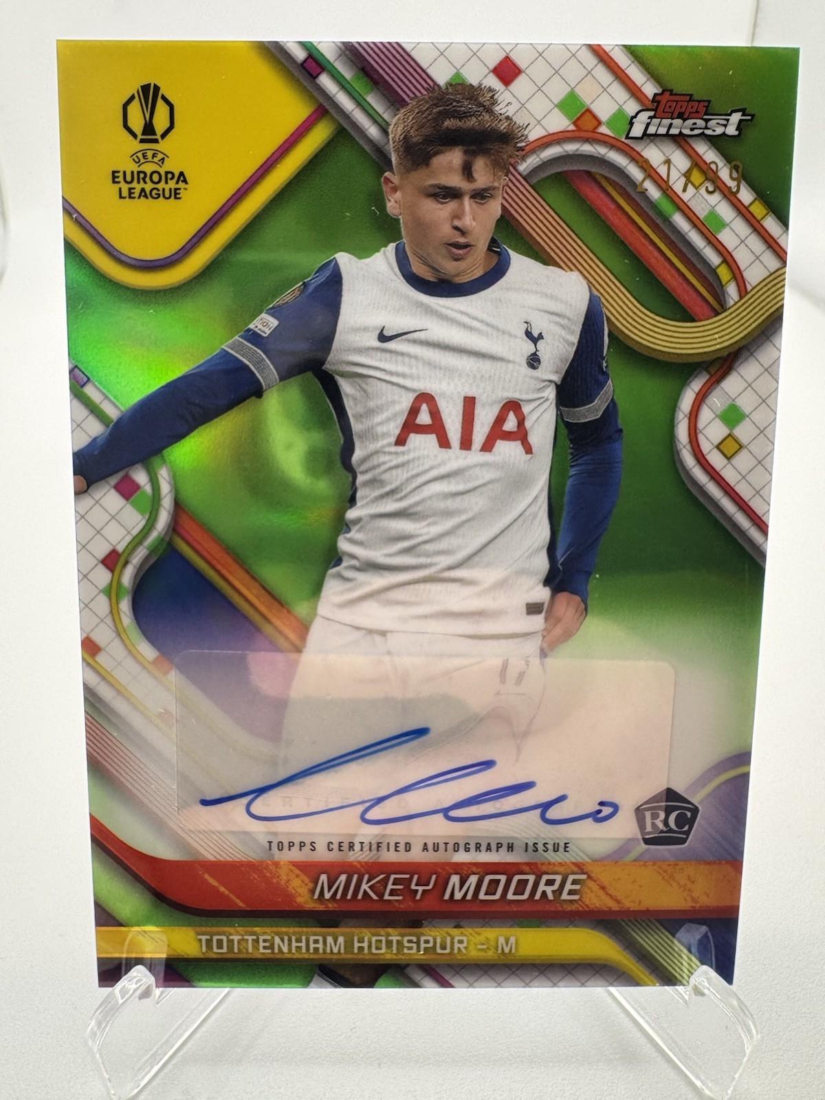 MIKEY MOORE /99 AUTO! Topps Finest UCC 2024-2025 Rookie Rc Chase Rangers for sale on Ebay