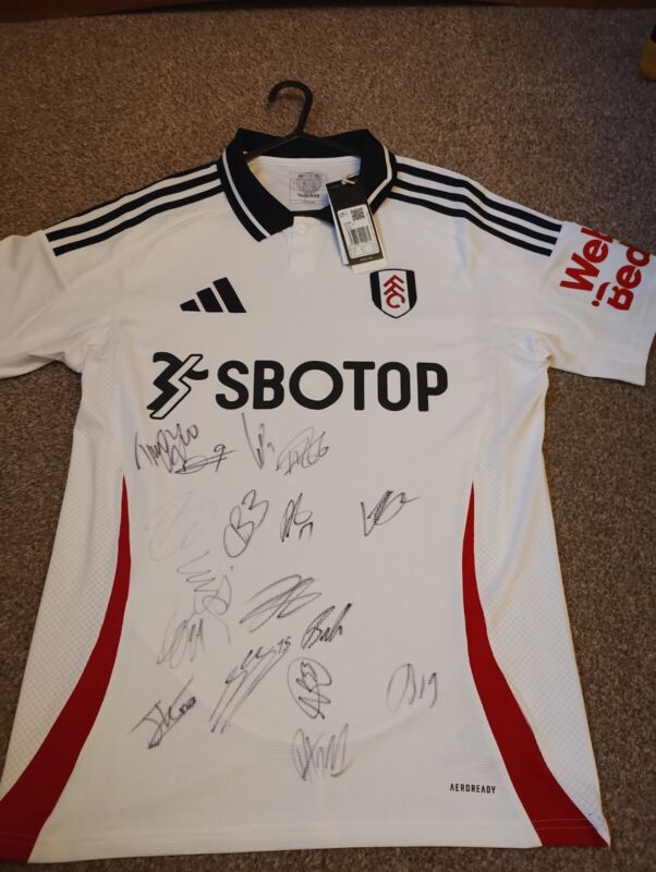 FULHAM # Hand Signed Shirt  # NEW # for sale on Ebay