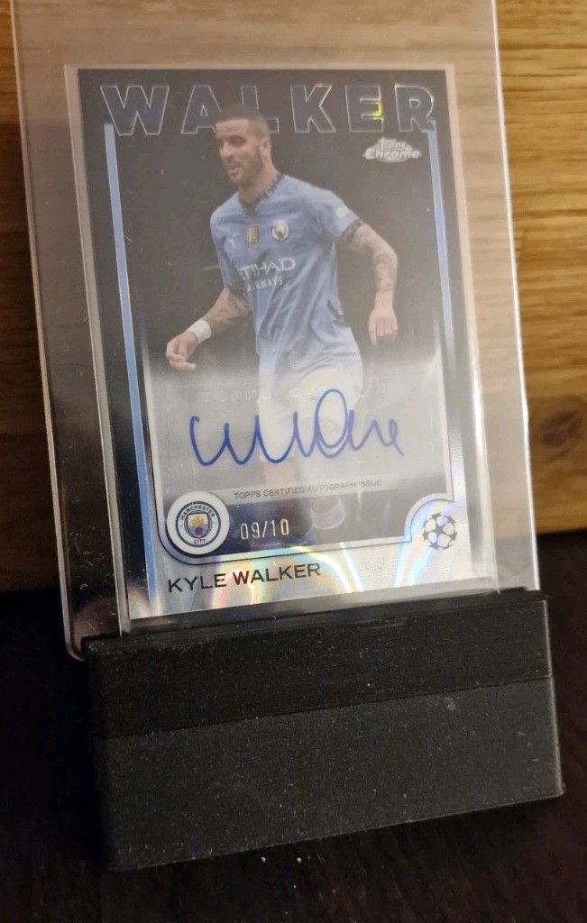 Kyle Walker Auto /10 - Topps UCC Chrome 2024/25 Manchester City  for sale on Ebay