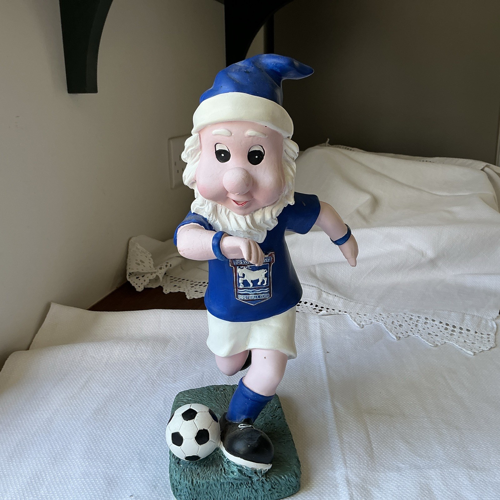Ipswich Town Football Club Gnome 29cm tall - no cracks or chips for sale on Ebay