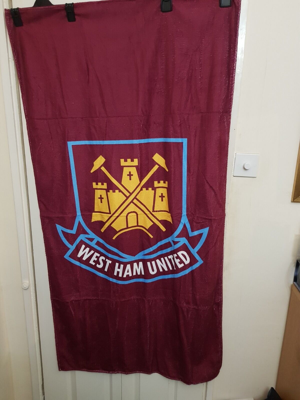 West Ham United Beach Towel Colour Claret Bnwt Old Boleyn Badge for sale on Ebay
