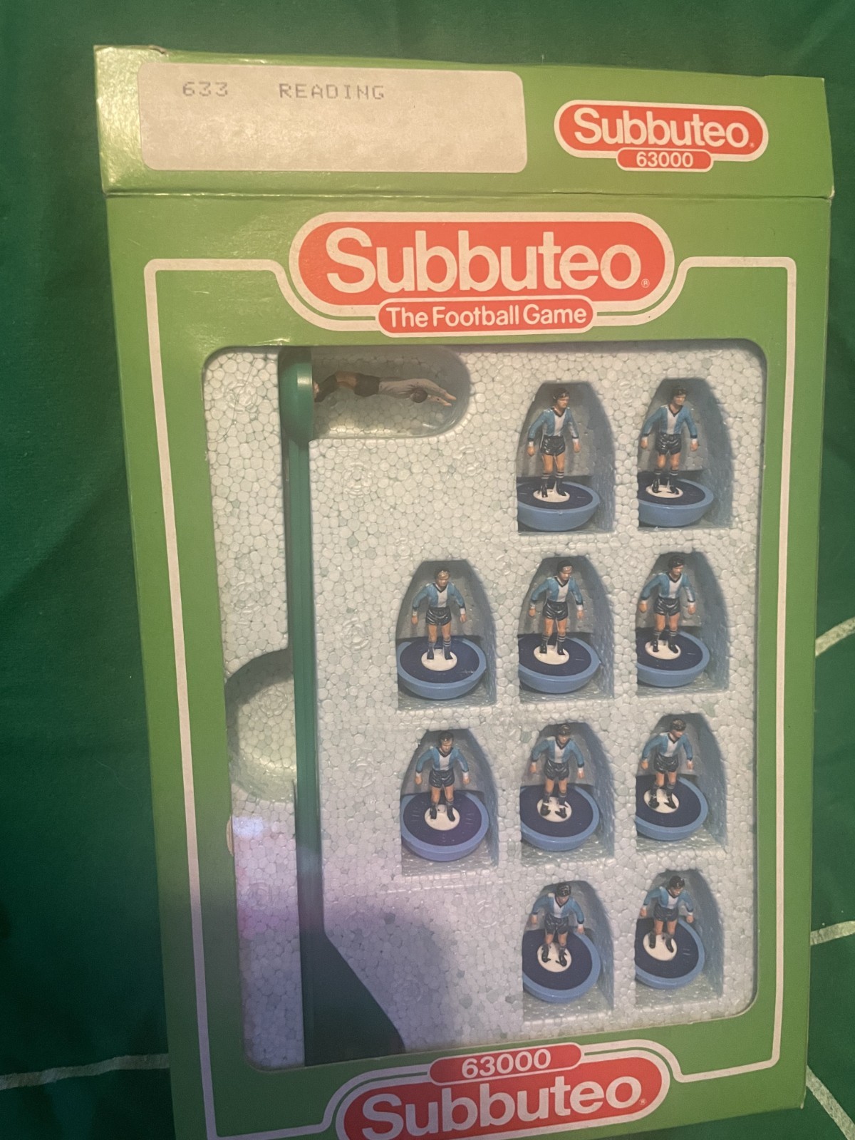 Subbuteo lightweight team 633 READING NUMBERED BOX for sale on Ebay