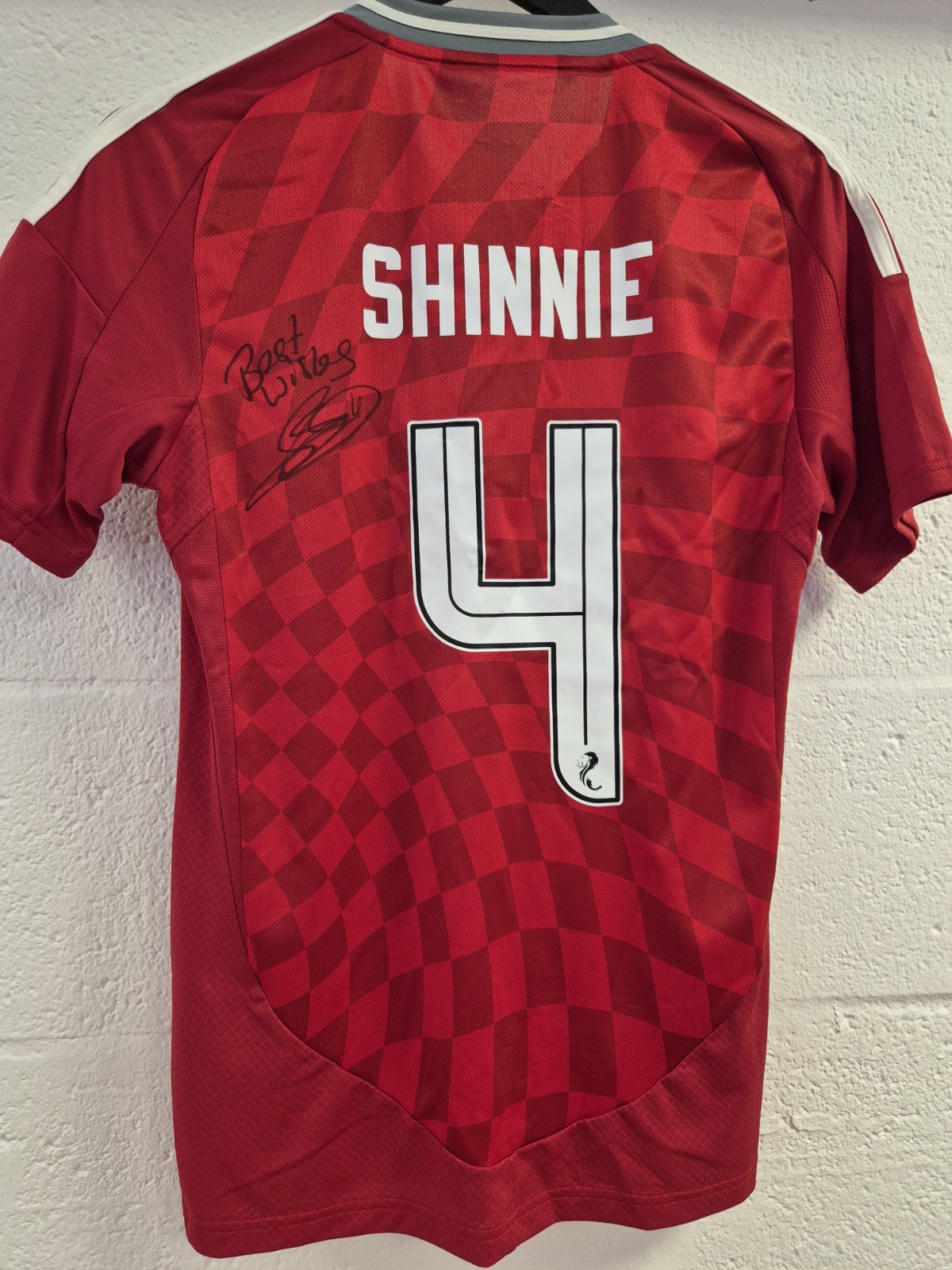 Shinnie Signed Aberdeen FC shirt. Proceeds to Aaron Doran's Testimonial Fund. for sale on Ebay