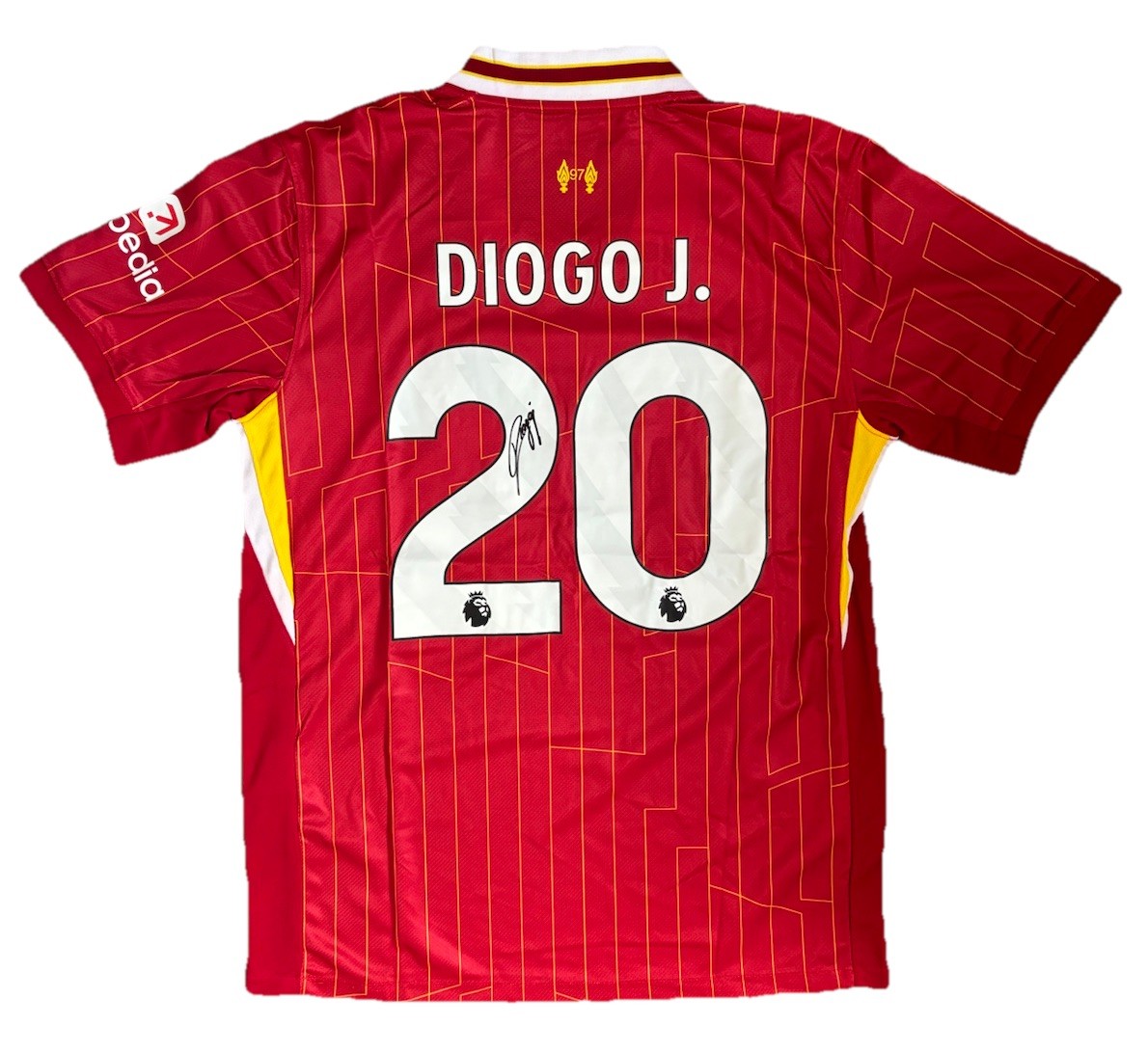 DIOGO JOTA Hand Signed 2024/25 HOME FC Liverpool Shirt FOOTBALL Legend RARE*COA for sale on Ebay