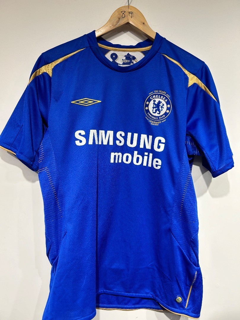 Mens FC CHELSEA London Home 2005 2006 football shirt UK M - CG CB6 for sale on Ebay