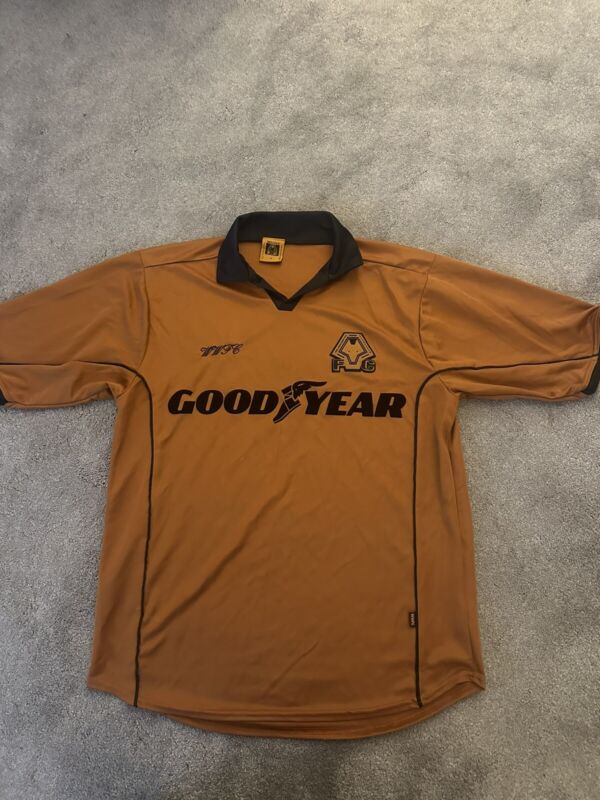 Wolverhampton Wanderers 2000-02 Home football shirt Wolves Medium Mens for sale on Ebay