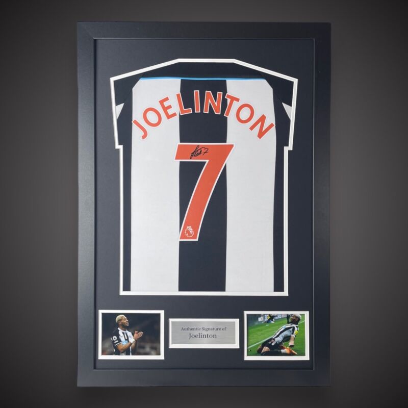 Newcastle Joelinton Hand Signed And Framed Football Shirt With COA Bid From £200 for sale on Ebay