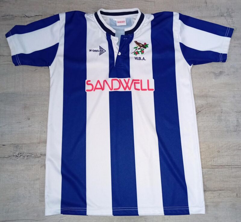 EX-CON West Bromwich Albion 1990/1991 SIZE L RETRO BAGGIES VAULT SHIRT WBA BROM for sale on Ebay