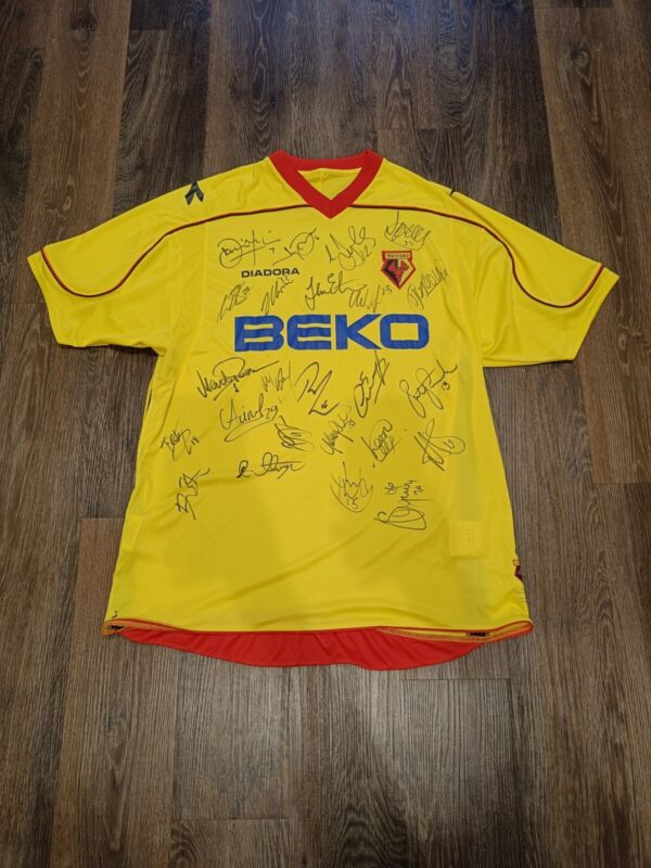 Watford FC 2008-09 Signed Home Shirt for sale on Ebay