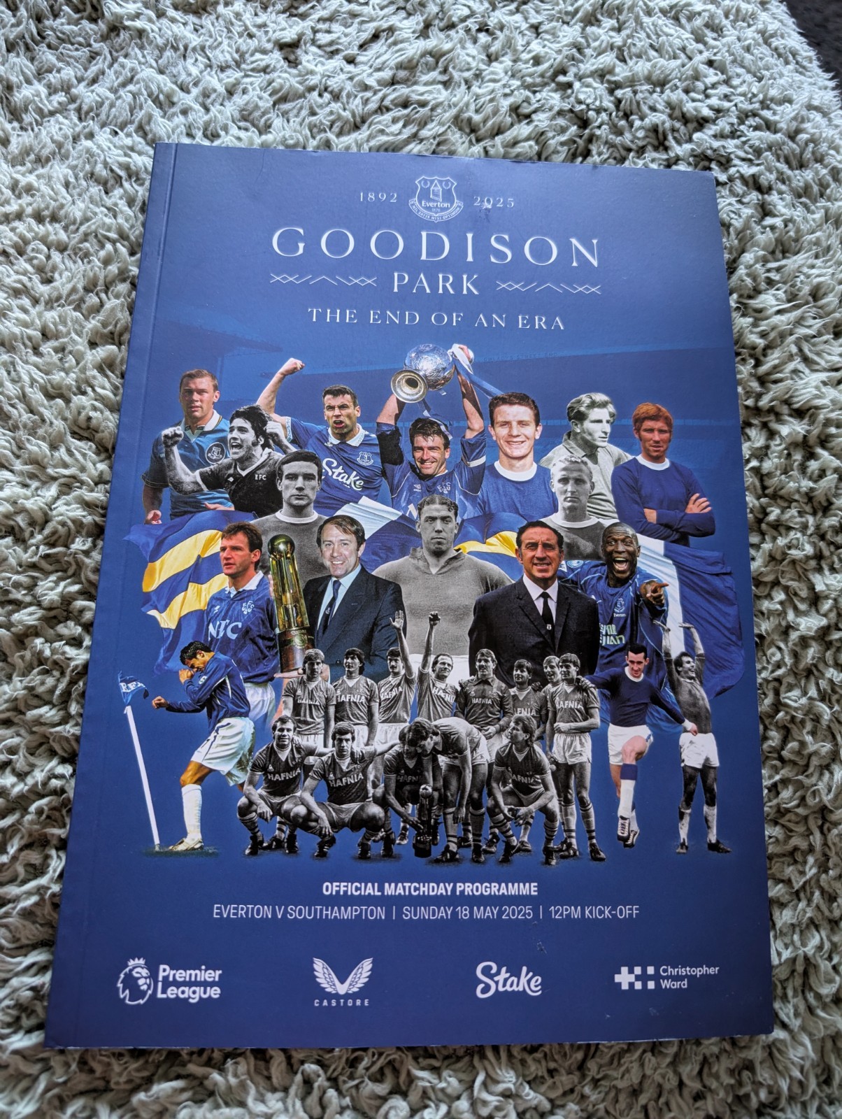 Everton v Southampton Programme Last Game At Goodison Park 18/5/25  for sale on Ebay