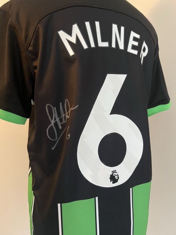 James Milner Hand Signed Brighton&hove Albion Shirt for sale on Ebay