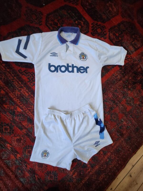 Manchester City 91/93 Third Shirt With Shorts Umbro for sale on Ebay