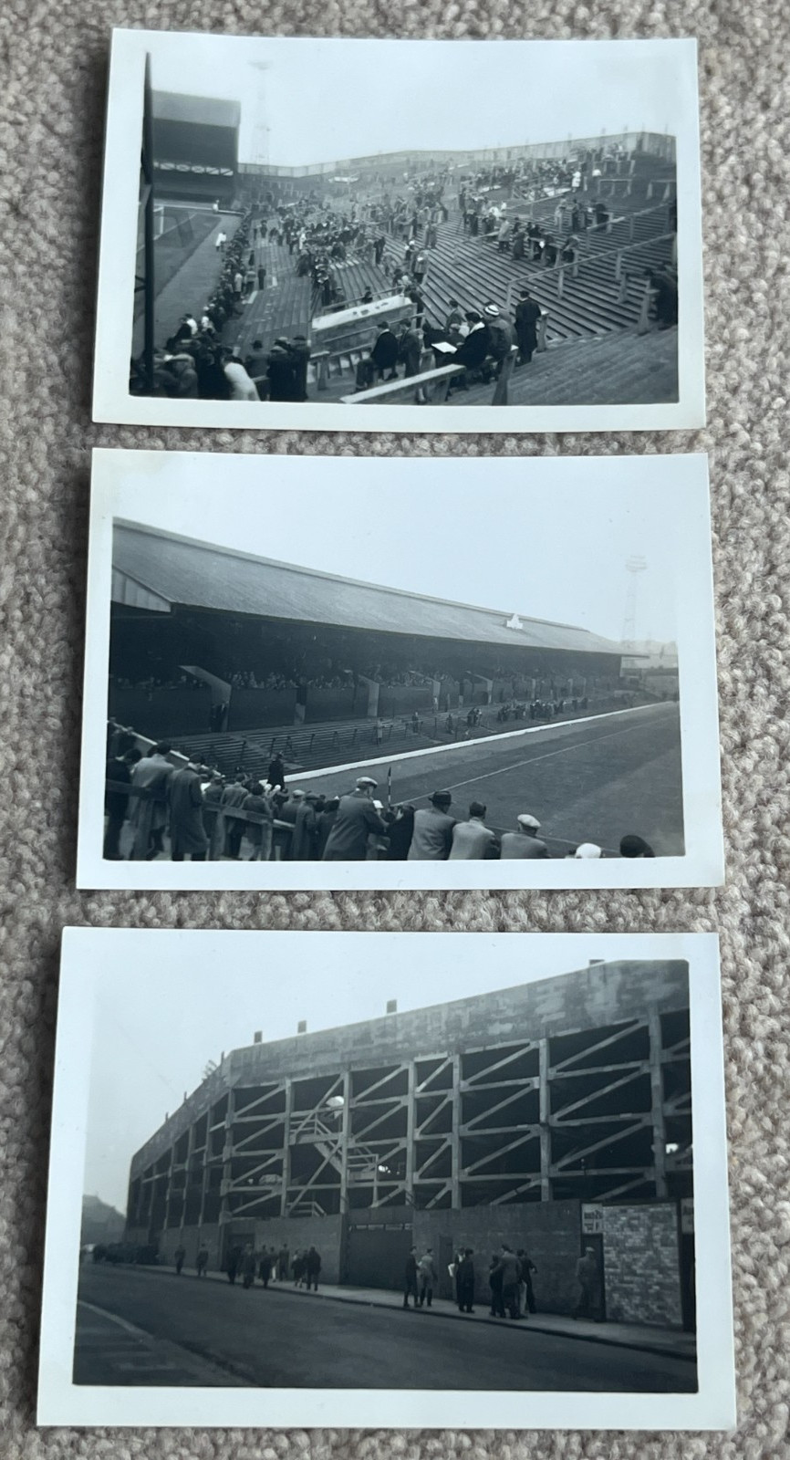 Sunderland FC 3 Late 1950s Snapshot Photographs inside & outside Roker Park for sale on Ebay