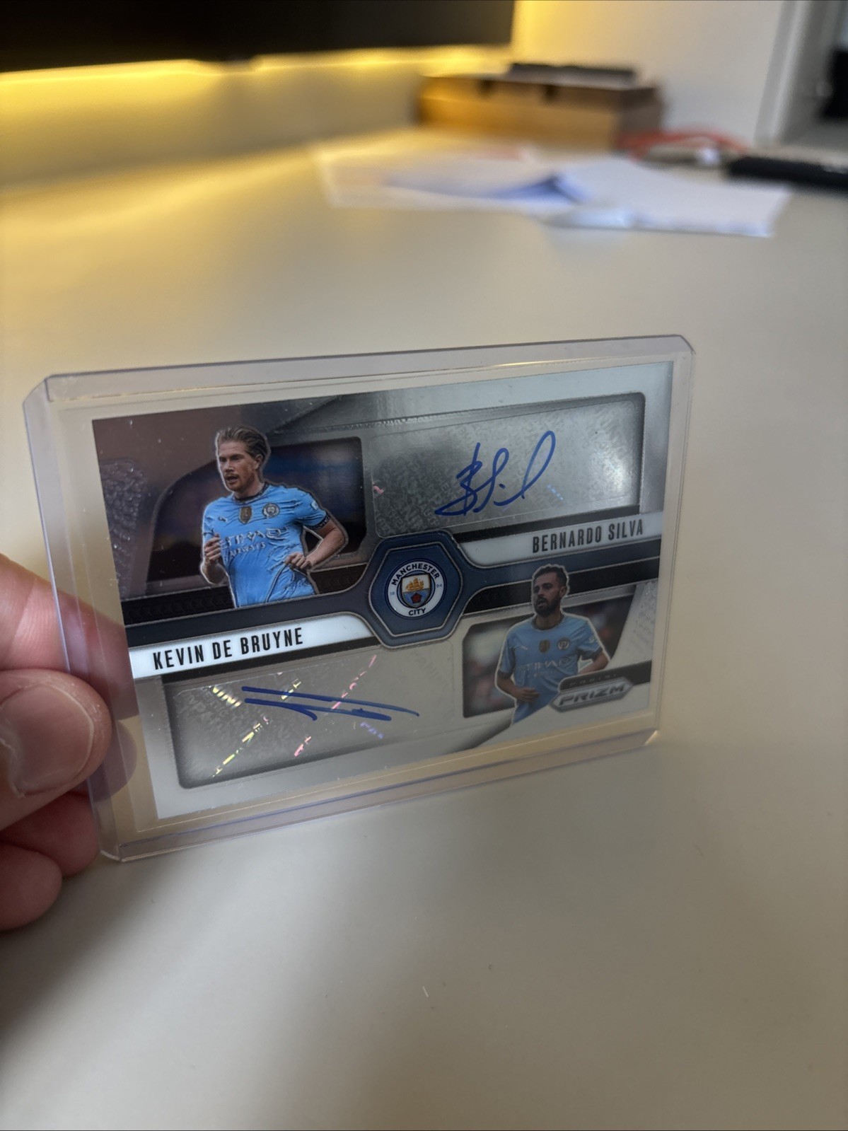 Kevin De Bryne Bernardo Silva Dual Auto Manchester City for sale on Ebay