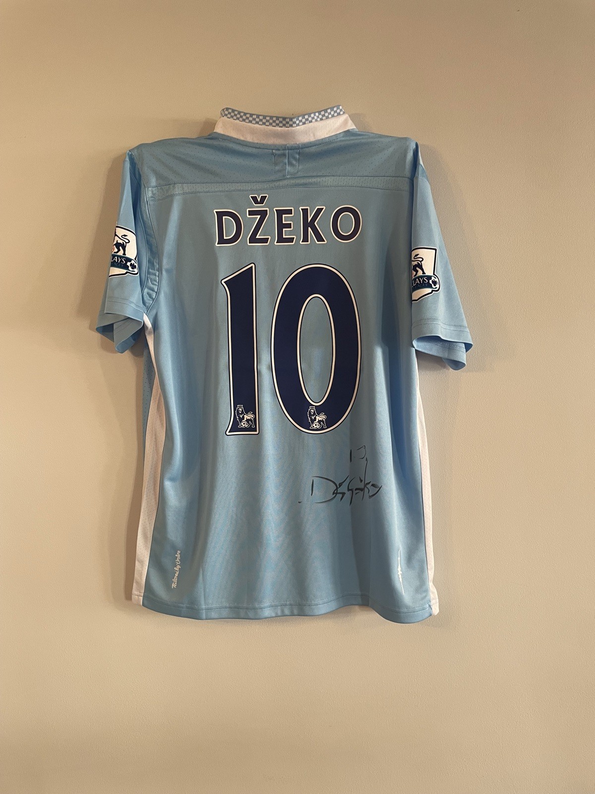 Edin Džeko signed shirt PROOF Manchester City JERSEY Inter Milan Roma Wolfsburg for sale on Ebay