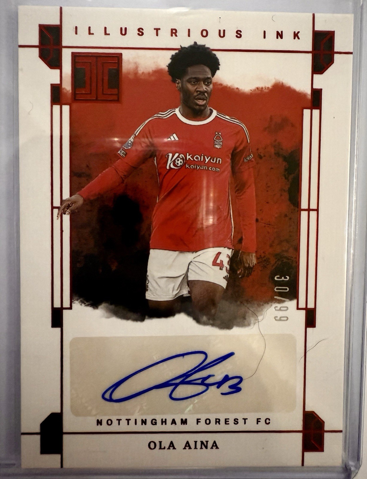 Ola Aina Auto /99 Panini Impeccable Premier League 2023-24 Nottingham Forest  for sale on Ebay