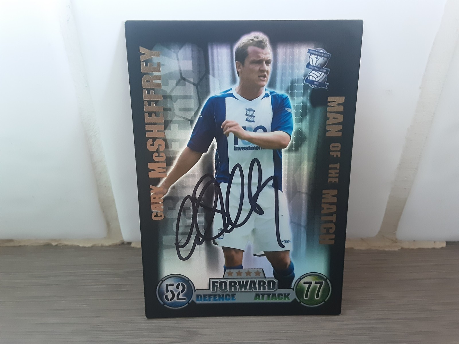 GARY McSHEFFREY - BIRMINGHAM CITY Hand Signed Football trading card  for sale on Ebay