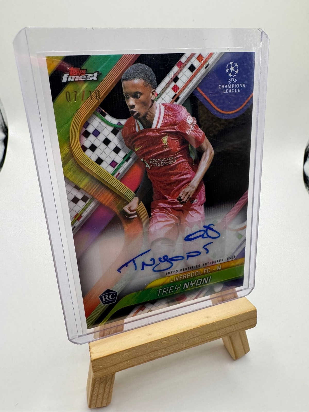 Trey Nyoni /10 Auto Rookie Liverpool England Topps Finest for sale on Ebay