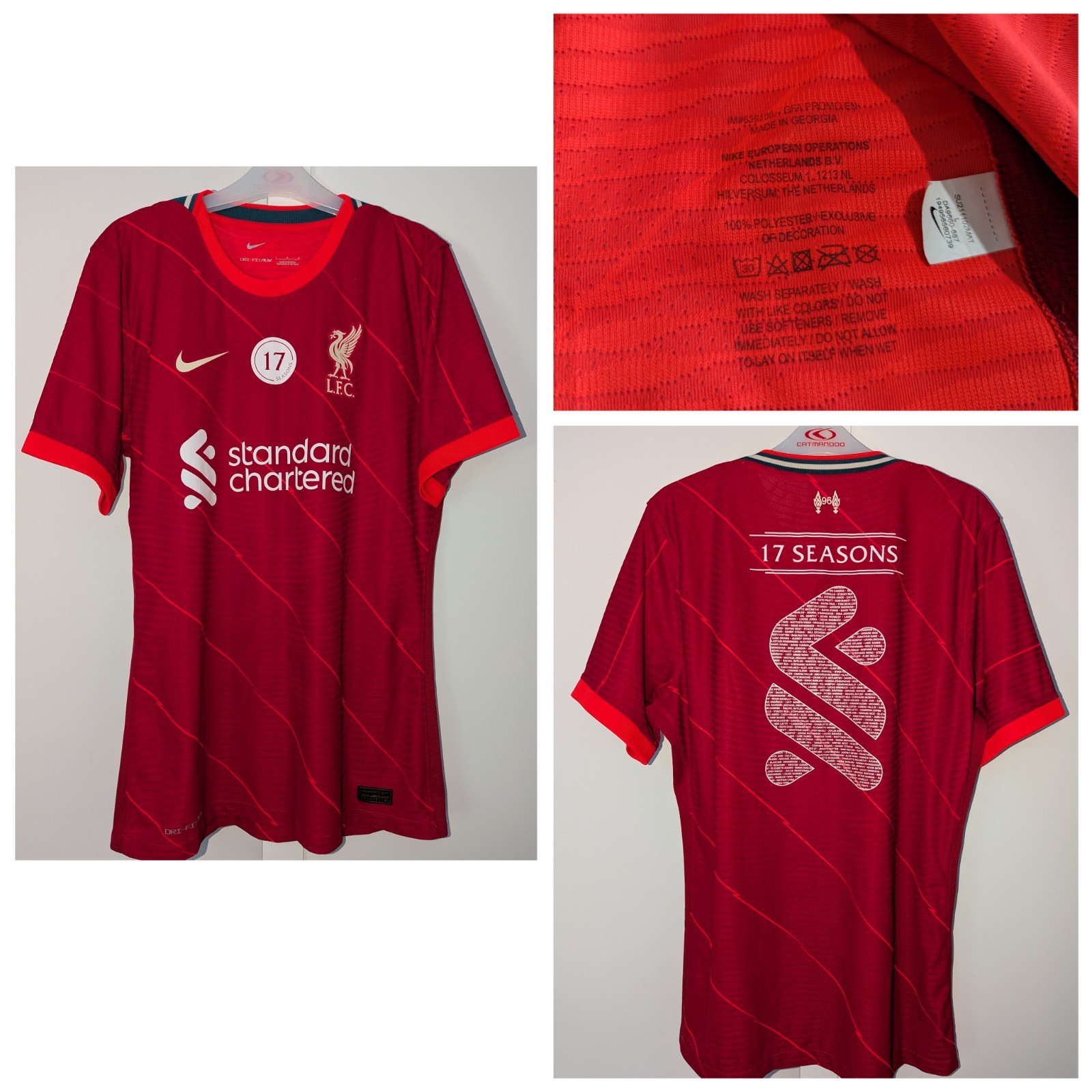 Rare Player Issue Liverpool Home Football Shirt 2021/22. Mens Large. for sale on Ebay