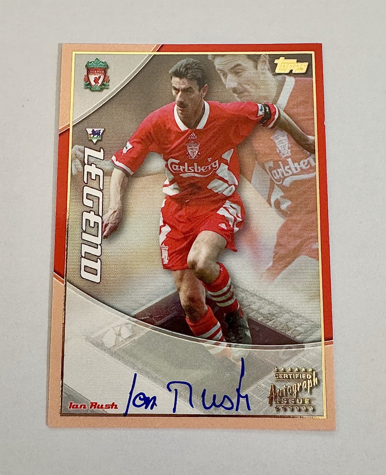 IAN RUSH - 2003 TOPPS PREMIER GOLD - ON CARD AUTO - LIVERPOOL LEGEND for sale on Ebay
