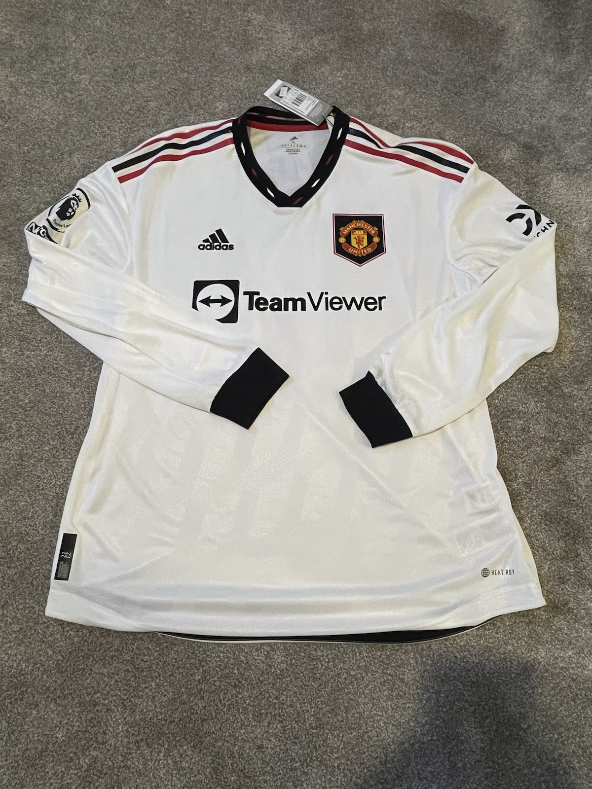 adidas Manchester United Away Authentic Long Sleeve Shirt Bnwt 2022 XL for sale on Ebay