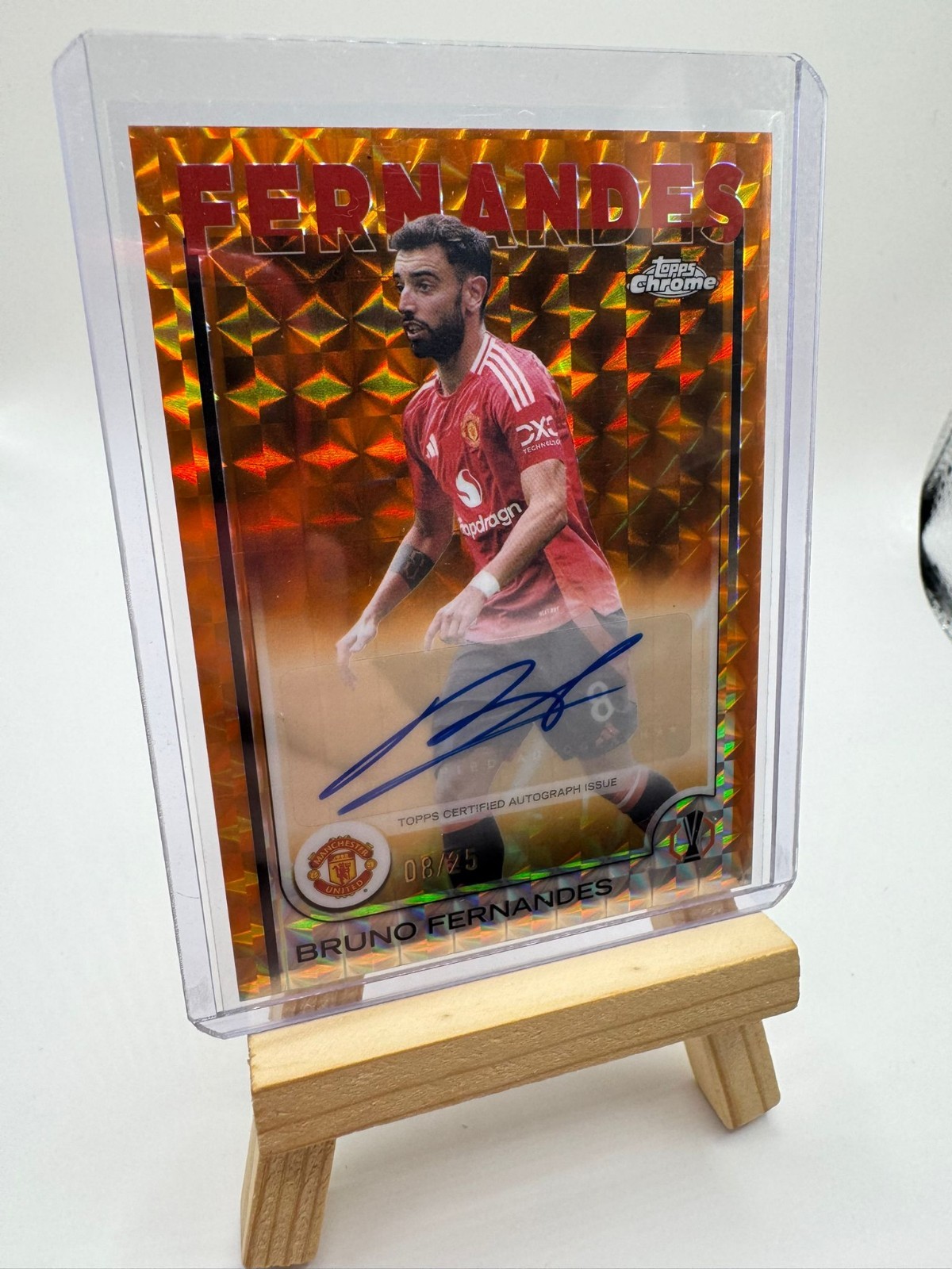 Bruno Fernandes 8/25 Jersey Match Auto Manchester United Portugal UCC Chrome for sale on Ebay