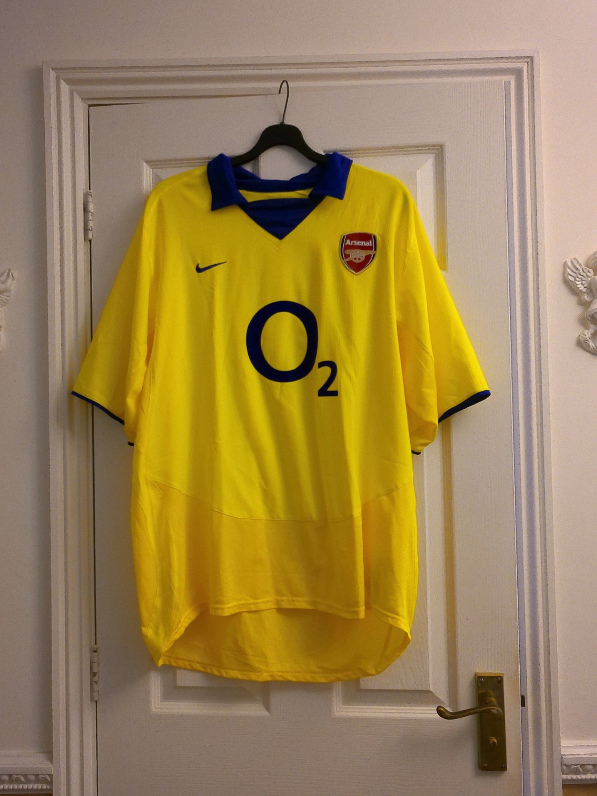 ORIGINAL ARSENAL FOOTBALL SHIRT 2003-04 - AWAY NIKE XL for sale on Ebay