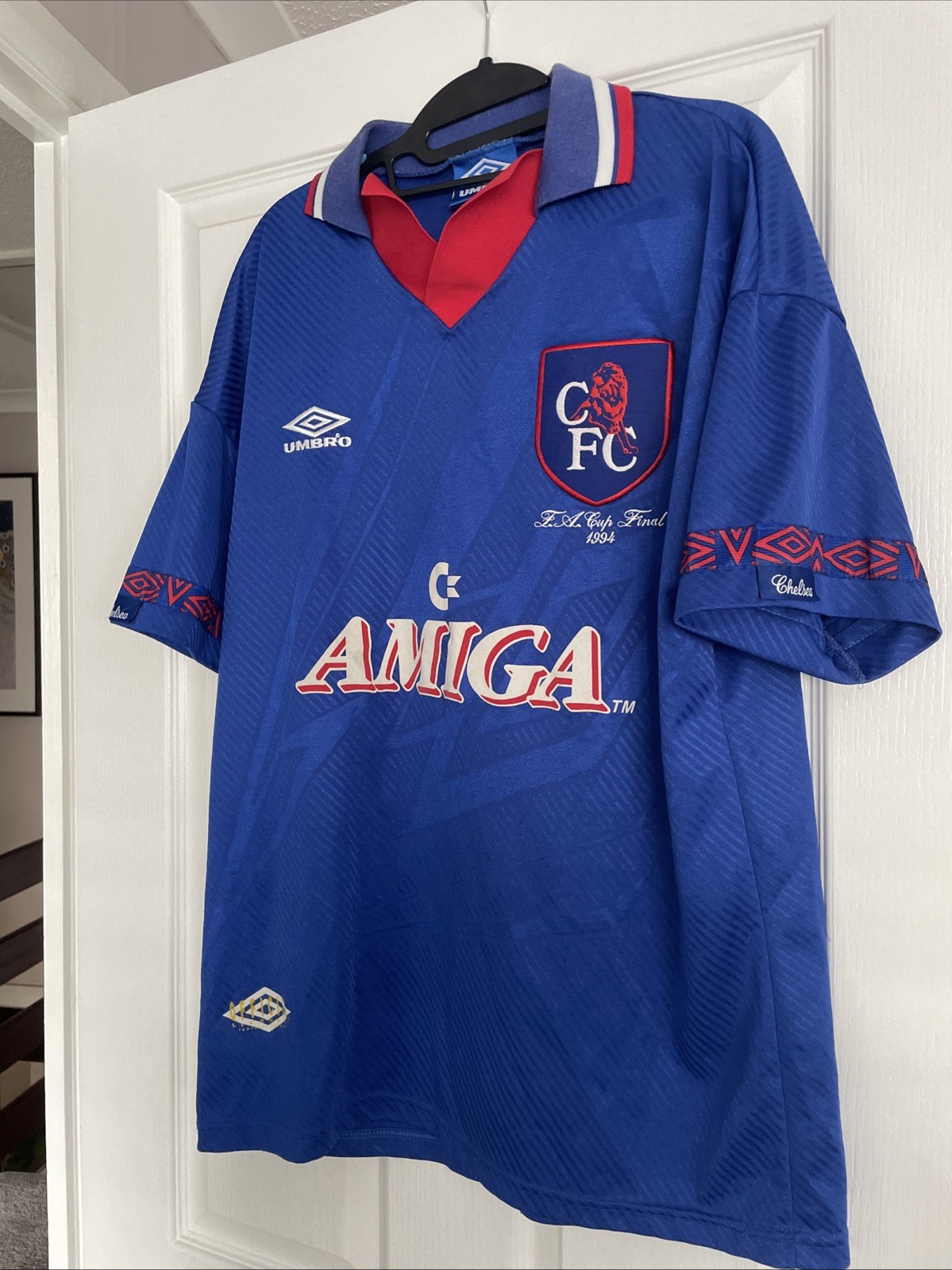 Original Umbro Chelsea 1994 Home FA Cup Final Shirt - Size Mens Large for sale on Ebay
