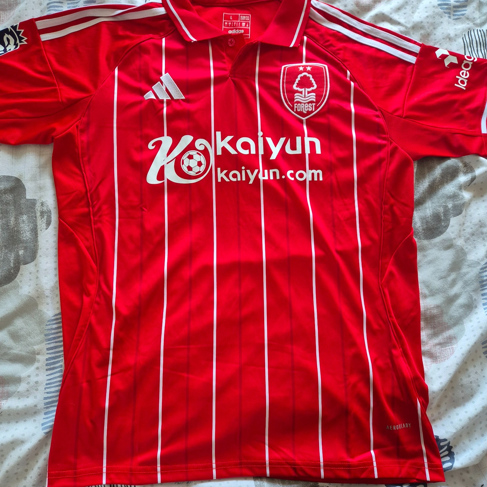 Nottingham Forest home shirt 25/26. Very good copy. Never been worn. Size large for sale on Ebay