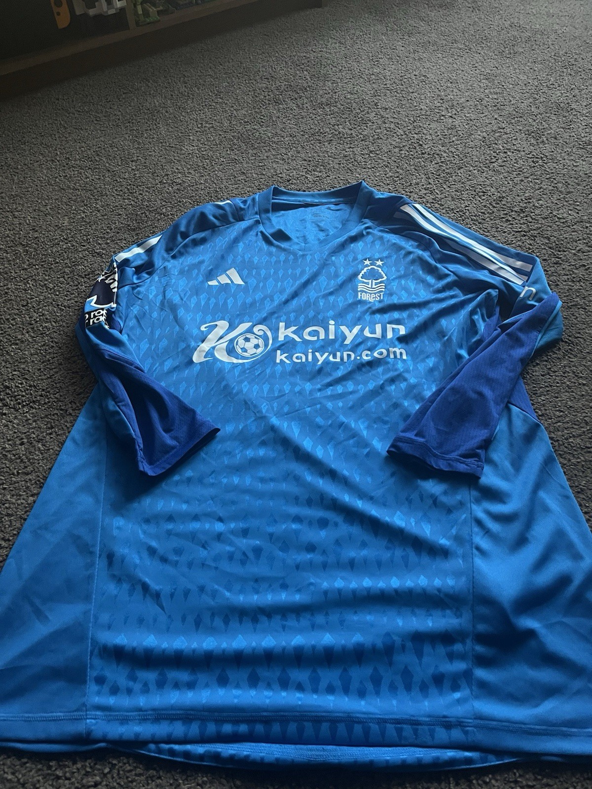 Nottingham Forest Adidas Match Worn/issued Goalkeepers Shirt. Adults XXL for sale on Ebay