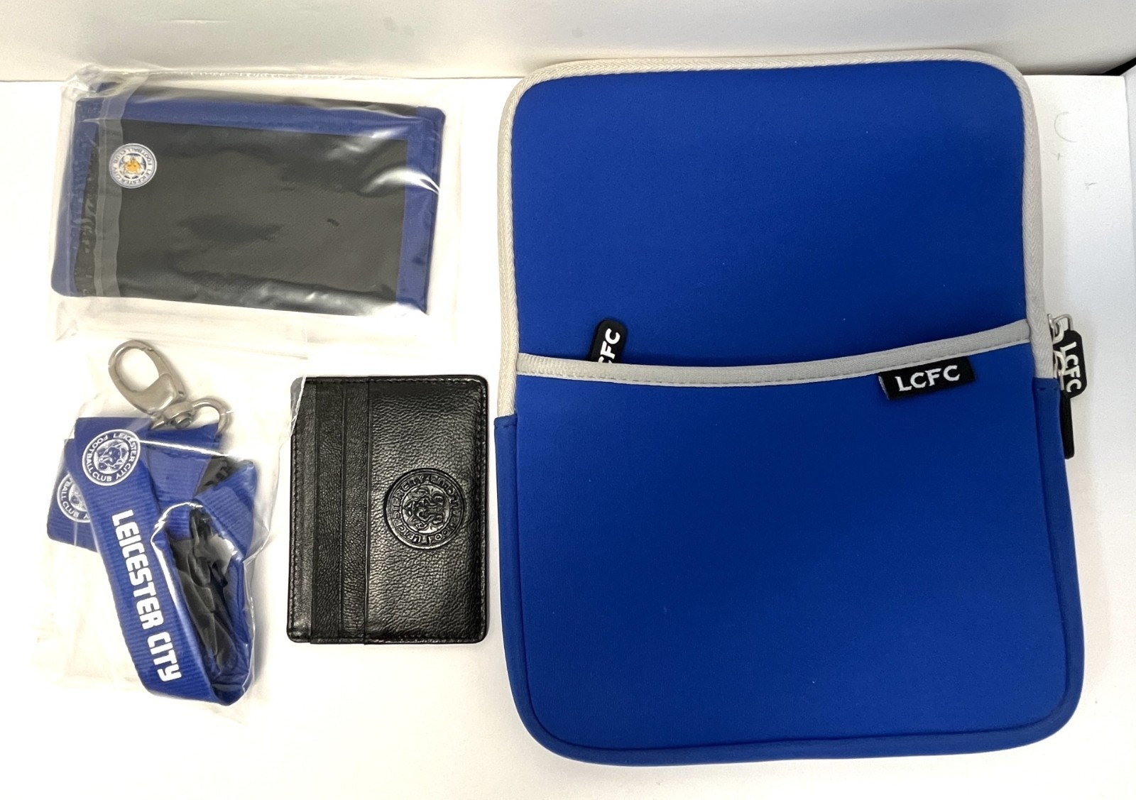 Leicester City FC Official Wallet Lanyard Tablet Case Card Holder ideal gift set for sale on Ebay