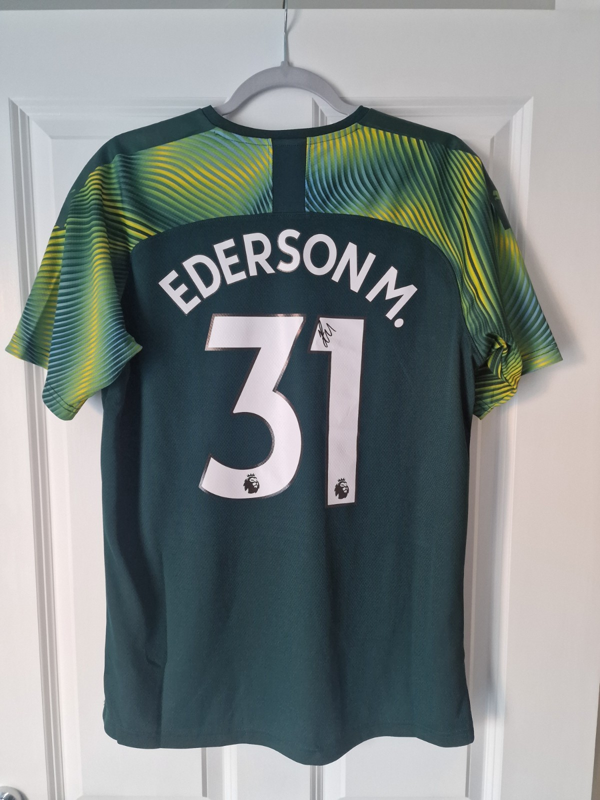 EDERSON SIGNED MANCHESTER CITY  2019/20 FOOTBALL SHIRT COA SPORT S MEMORABILIA  for sale on Ebay