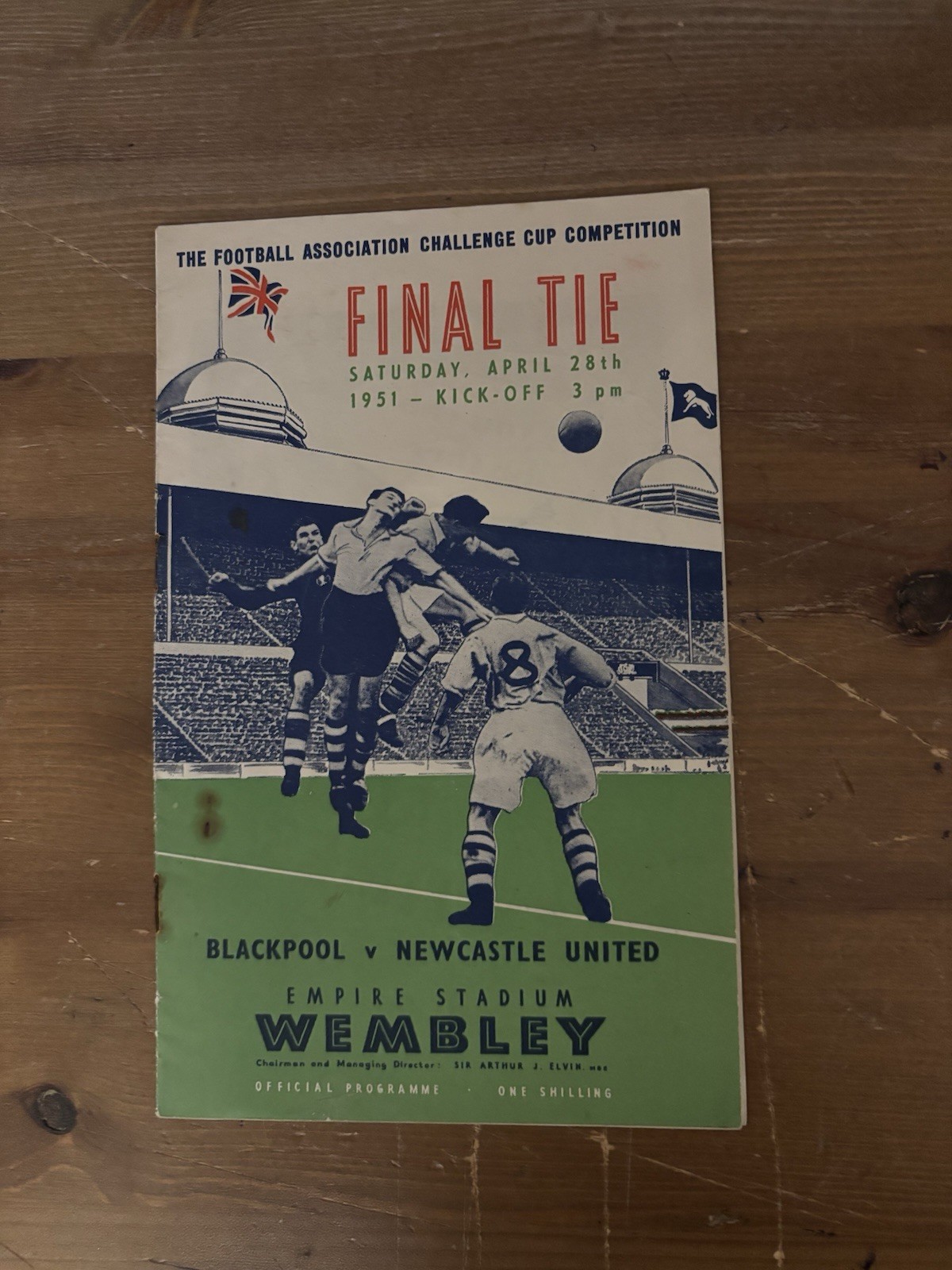 1951 FA CUP FINAL BLACKPOOL V NEWCASTLE UNITED UTD FOOTBALL PROGRAMME for sale on Ebay