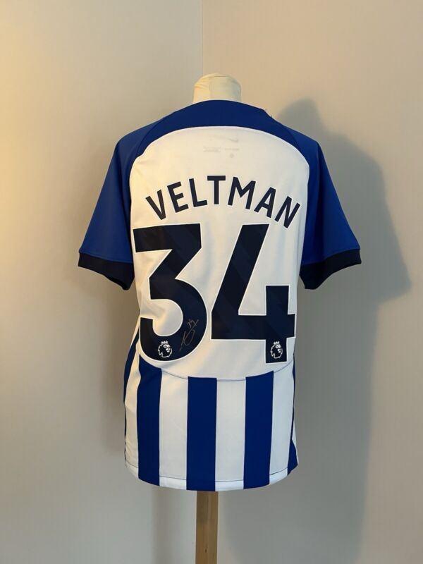 Joel Veltman Hand Signed Brighton&hove Albion F.c Shirt for sale on Ebay