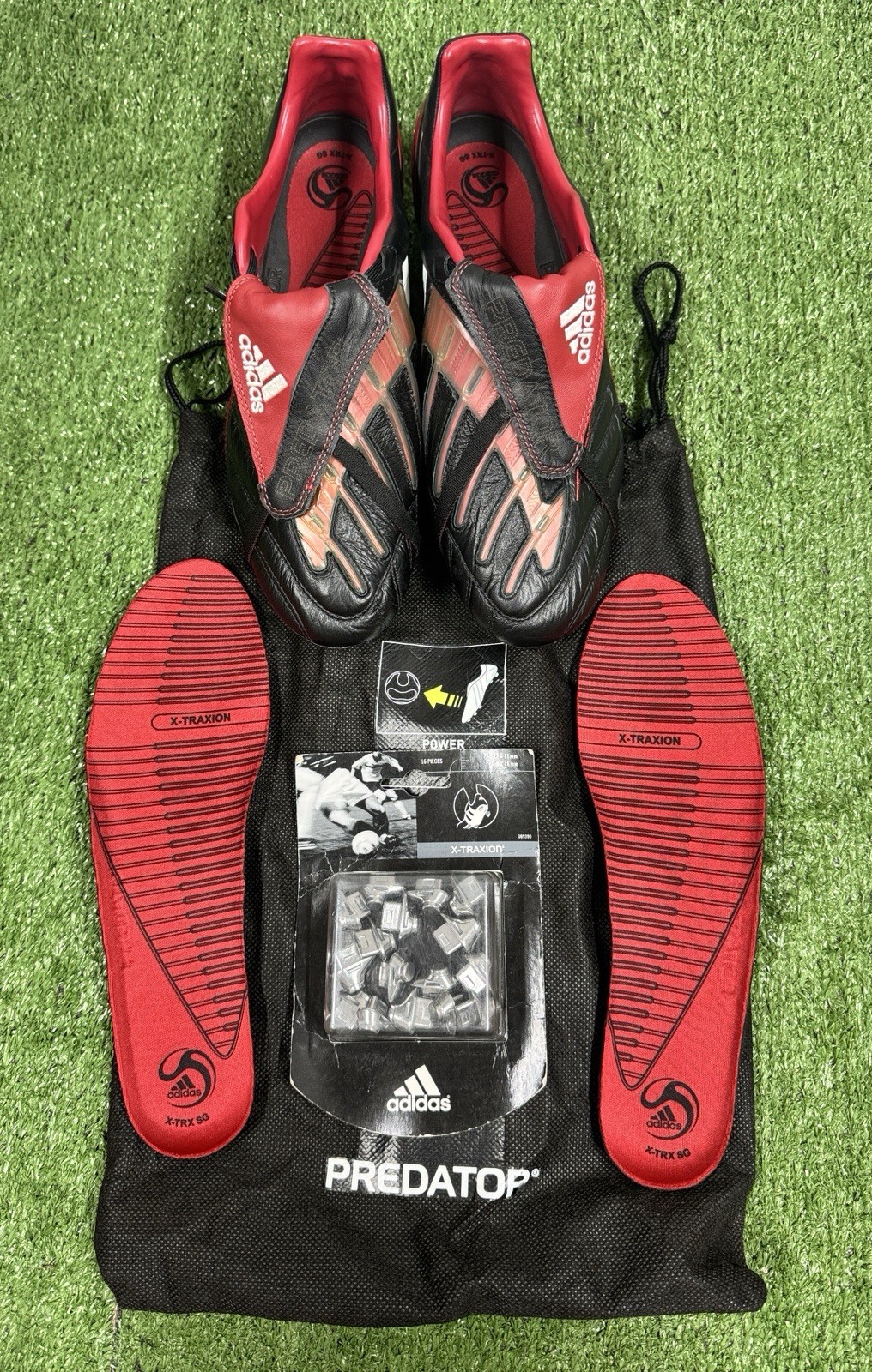 NEW 2008 ADIDAS PREDATOR POWERSWERVE SG FOOTBALL BOOTS SOFT GROUND UK 7.5 US 8 for sale on Ebay