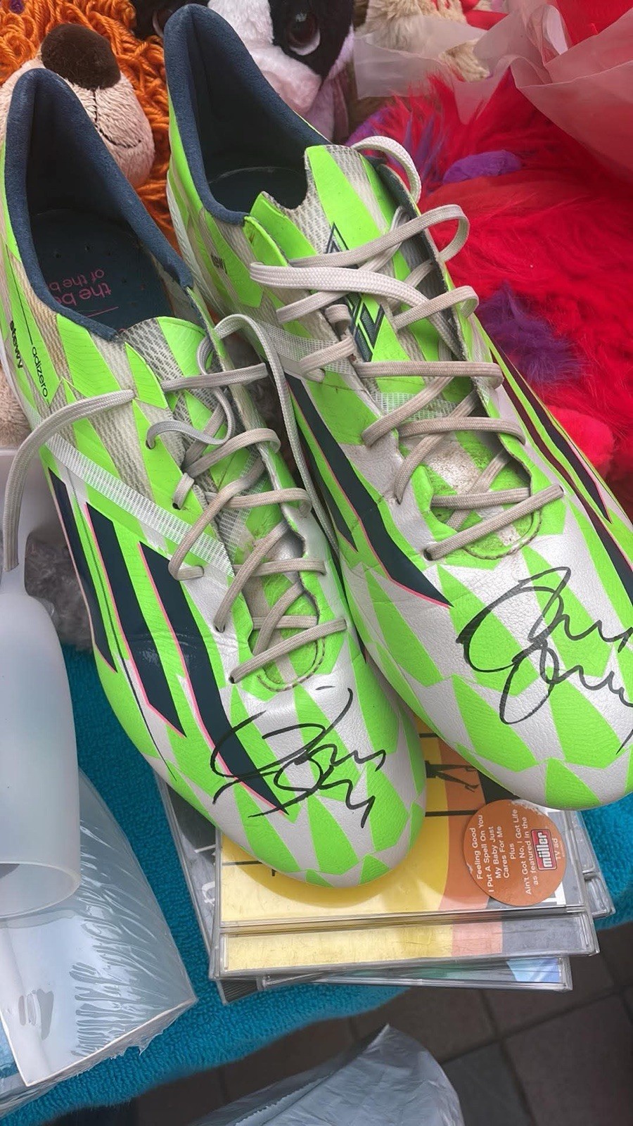 Adidas f50 Adizero Fg elite signed boots  for sale on Ebay