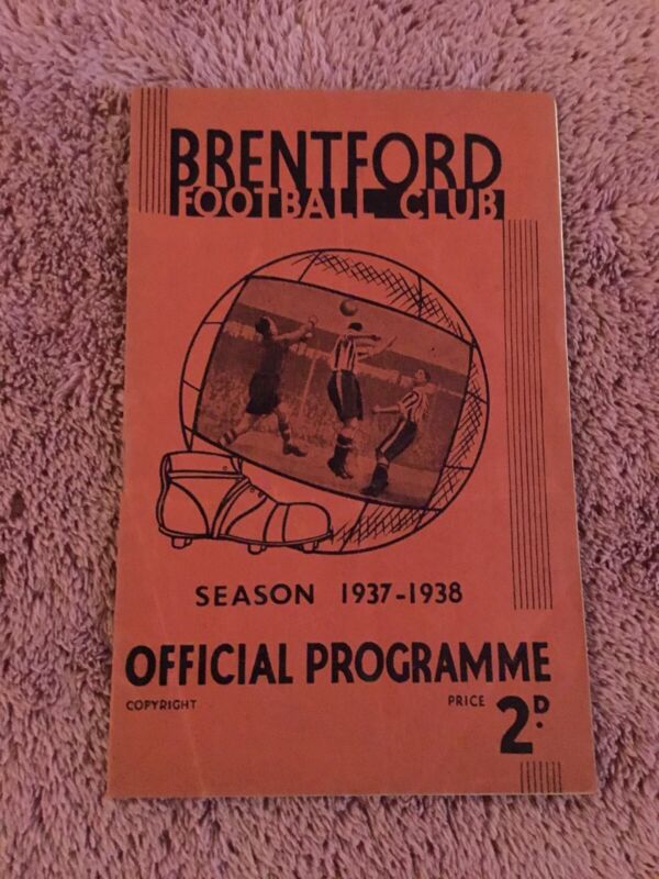 1937/38 BRENTFORD v PORTSMOUTH - F.A.CUP 4th ROUND for sale on Ebay