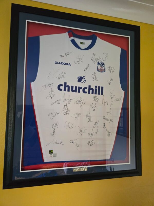 A second Signed Crystal Palace Shirt & Framed 2004/2005 for sale on Ebay