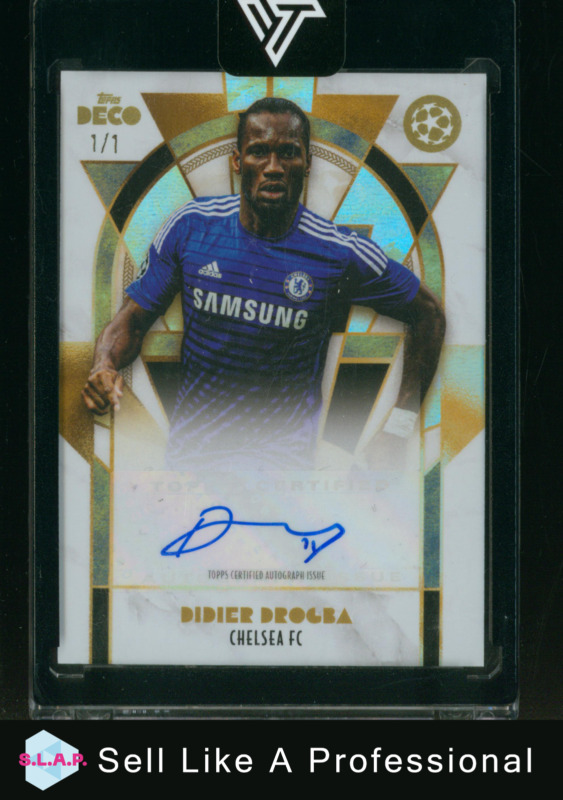 DIDIER DROGBA DECO UCC TOPPS 2024-25 CHELSEA PREMIER LEAGUE AUTO LEGENDS 1/1 for sale on Ebay