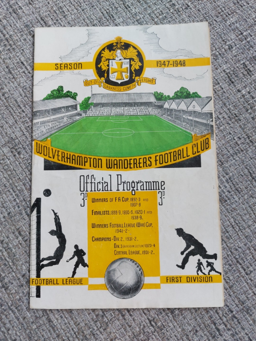 Wolves - Wolverhampton Wanderers v Derby County 1947-48 for sale on Ebay