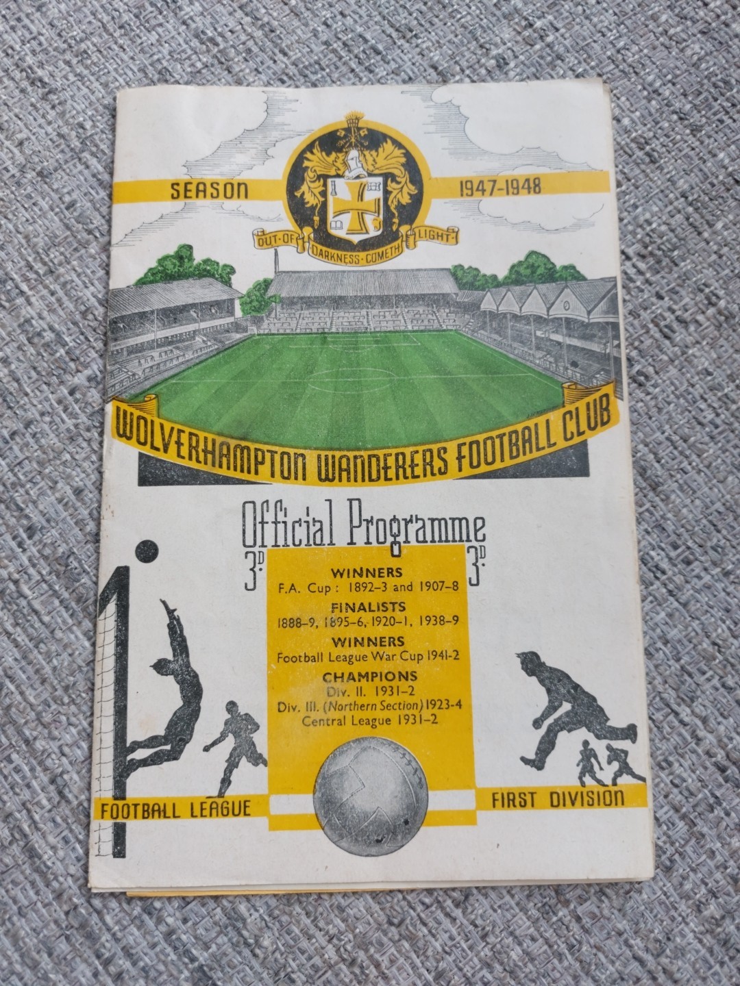 Wolves - Wolverhampton Wanderers v Burnley & Barnsley Res 1947-48 for sale on Ebay