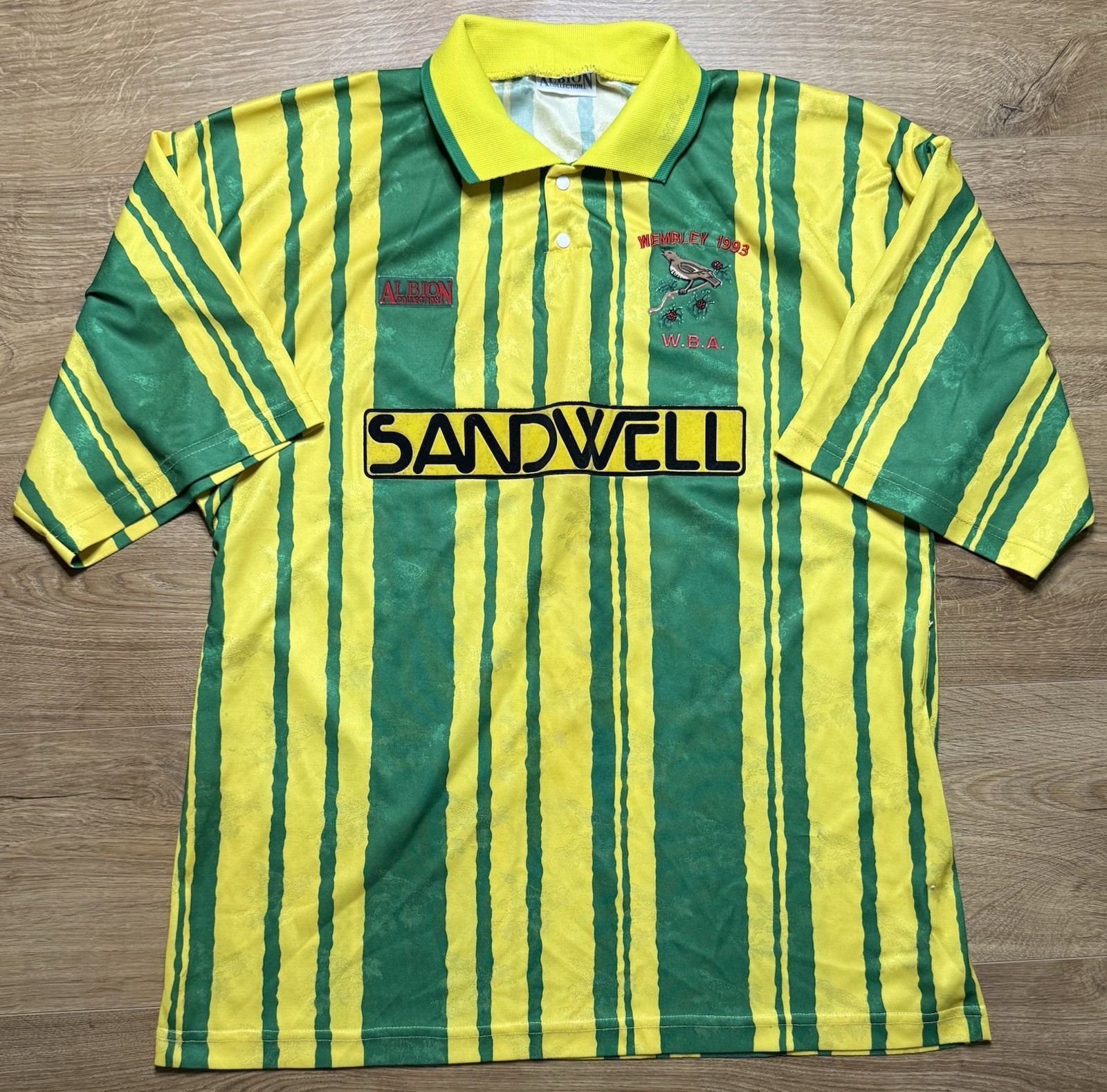 ORIGINAL WEST BROMWICH ALBION 1992/93 Third Football Shirt XL ALBION COLLECTION for sale on Ebay