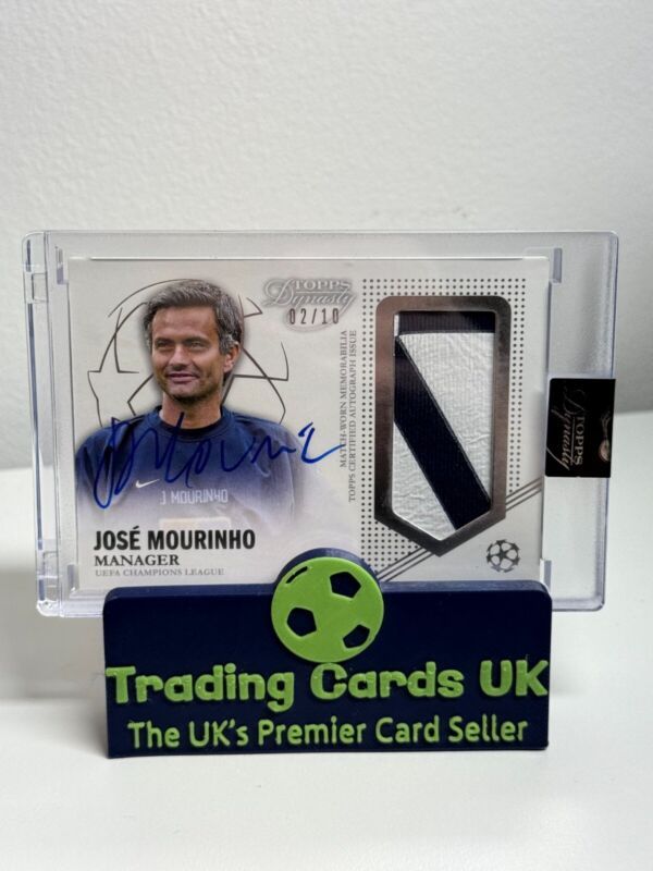 Jose Mourinho Topps Dynasty Soccer /10 Match Worn Patch on Card Auto - Chelsea for sale on Ebay