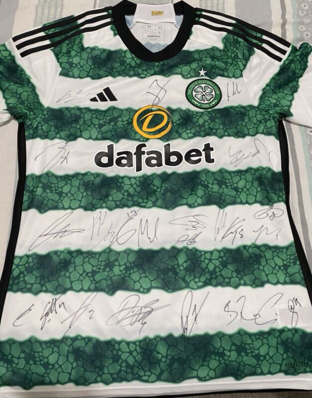Celtic Signed 23/24 Double Winners Home Shirt Authentic Certified for sale on Ebay