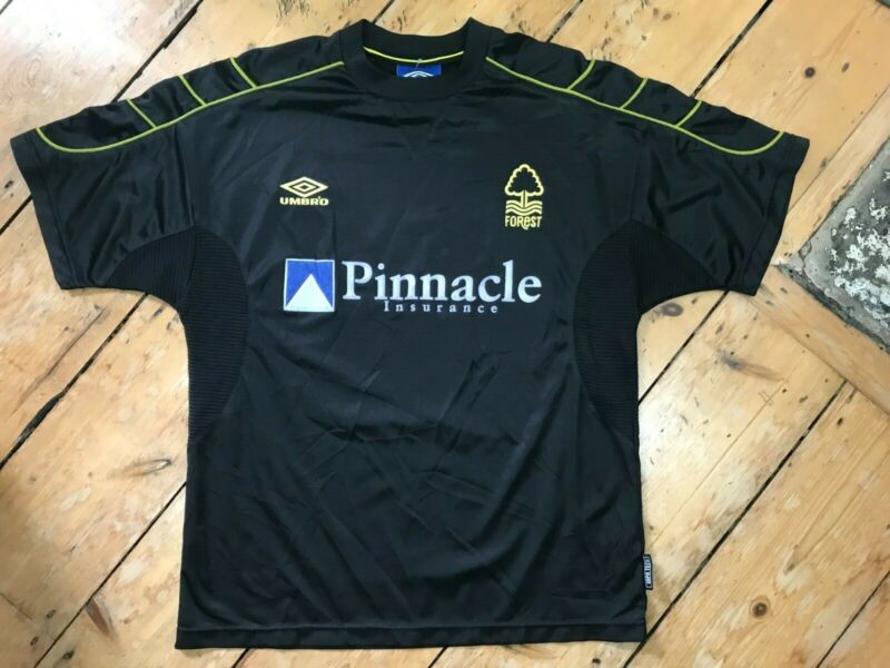 Nottingham Forest Football 3rd Shirt 1999-2000 Black Soccer Jersey 2001 *RARE* for sale on Ebay