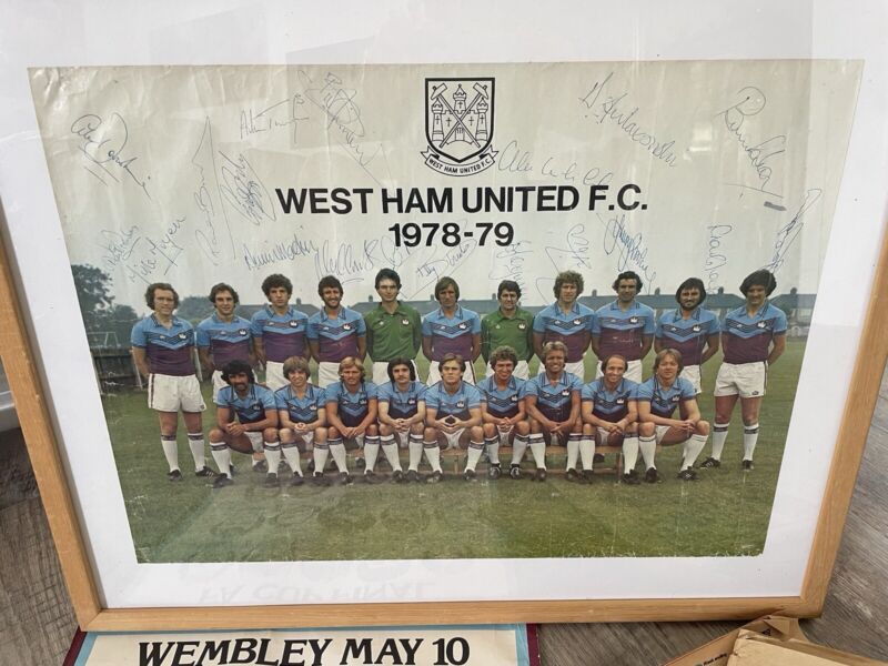 WEST HAM Signed Picture From 1978 To 79 Memorabilia All Original Signatures for sale on Ebay
